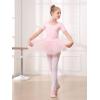 imageStelle Girls Ballet Leotards Toddler Dance Outfit Combo with Pull on Skirt and Tights ToddlerLittle KidBig Kid02ballet Pink Shiny Tutu Skirt