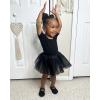 imageStelle Girls Ballet Leotards Toddler Dance Outfit Combo with Pull on Skirt and Tights ToddlerLittle KidBig Kid03black Tutu Skirt
