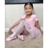 imageStelle Girls Ultra Soft Pro Dance TightBallet Footed Tight ToddlerLittle KidBig KidBallet Pinkwhite