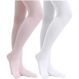 imageStelle Girls Ultra Soft Pro Dance TightBallet Footed Tight ToddlerLittle KidBig KidBallet Pinkwhite