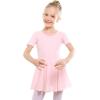 imageStelle Ballet Leotards for Girls Dance Leotard with Skirt Toddler Ballet Outfit CrissCross Bow Back LittleBig KidStyle 1ballet Pinkcross Back