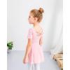imageStelle Ballet Leotards for Girls Dance Leotard with Skirt Toddler Ballet Outfit CrissCross Bow Back LittleBig KidStyle 1ballet Pinkcross Back