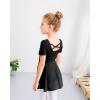 imageStelle Ballet Leotards for Girls Dance Leotard with Skirt Toddler Ballet Outfit CrissCross Bow Back LittleBig KidStyle 1blackcross Back