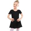 imageStelle Ballet Leotards for Girls Dance Leotard with Skirt Toddler Ballet Outfit CrissCross Bow Back LittleBig KidStyle 1blackcross Back