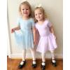 imageStelle Ballet Leotards for Girls Dance Leotard with Skirt Toddler Ballet Outfit CrissCross Bow Back LittleBig KidStyle 1bluecross Back