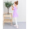 imageStelle Ballet Leotards for Girls Dance Leotard with Skirt Toddler Ballet Outfit CrissCross Bow Back LittleBig KidStyle 1lavendercross Back