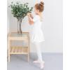 imageStelle Ballet Leotards for Girls Dance Leotard with Skirt Toddler Ballet Outfit CrissCross Bow Back LittleBig KidStyle 1whitecross Back