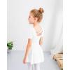 imageStelle Ballet Leotards for Girls Dance Leotard with Skirt Toddler Ballet Outfit CrissCross Bow Back LittleBig KidStyle 1whitecross Back