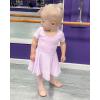 imageStelle Ballet Leotards for Girls Dance Leotard with Skirt Toddler Ballet Outfit CrissCross Bow Back LittleBig KidStyle 2purple Bow Back
