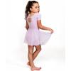 imageStelle Ballet Leotards for Girls Dance Leotard with Skirt Toddler Ballet Outfit CrissCross Bow Back LittleBig KidStyle 2purple Bow Back
