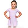 imageStelle Ballet Leotards for Girls Dance Leotard with Skirt Toddler Ballet Outfit CrissCross Bow Back LittleBig KidStyle 2purple Bow Back