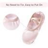 imageStelle Ballet Shoes for Girls SatinRibbons Ballet Slippers Dance ShoesToddlerLittleBig KidsBallet Pinkno Ribbon