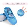 imageStelle Ballet Shoes for Girls SatinRibbons Ballet Slippers Dance ShoesToddlerLittleBig KidsBlue