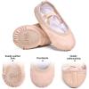 imageStelle Ballet Shoes for Girls Toddler Ballet Slippers Soft Leather Boys Dance Shoes for ToddlerLittle KidBig KidBallet Pink