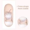 imageStelle Ballet Shoes for Girls Toddler Ballet Slippers Soft Leather Boys Dance Shoes for ToddlerLittle KidBig KidBallet Pinkwith Lace