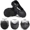 imageStelle Ballet Shoes for Girls Toddler Ballet Slippers Soft Leather Boys Dance Shoes for ToddlerLittle KidBig KidBlack
