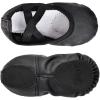 imageStelle Ballet Shoes for Girls Toddler Ballet Slippers Soft Leather Boys Dance Shoes for ToddlerLittle KidBig KidBlack