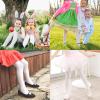 imageStelle Girls Ballet Dance Students School Footed Tight ToddlerLittle KidBig Kid2packwhite
