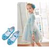 imageStelle Girls Dress Shoes Glitter Princess Shoe Flower Mary Jane Low Heels Party Wedding Prom Footwear for Toddler KidsT08elsa Blue Glitter