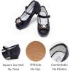 imageStelle Girls Dress Shoes Glitter Princess Shoe Flower Mary Jane Low Heels Party Wedding Prom Footwear for Toddler KidsT13black Glitter