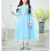 imageStelle Girls Dress Shoes Glitter Princess Shoe Flower Mary Jane Low Heels Party Wedding Prom Footwear for Toddler KidsT13elsa Blue Glitter