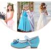 imageStelle Girls Dress Shoes Glitter Princess Shoe Flower Mary Jane Low Heels Party Wedding Prom Footwear for Toddler KidsT13elsa Blue Glitter