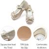 imageStelle Girls Dress Shoes Glitter Princess Shoe Flower Mary Jane Low Heels Party Wedding Prom Footwear for Toddler KidsT13gold Glitter