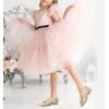 imageStelle Girls Dress Shoes Glitter Princess Shoe Flower Mary Jane Low Heels Party Wedding Prom Footwear for Toddler KidsT13gold Glitter