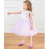 imageStelle Girls Dress Shoes Glitter Princess Shoe Flower Mary Jane Low Heels Party Wedding Prom Footwear for Toddler KidsT13purple Glitter