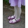 imageStelle Girls Dress Shoes Glitter Princess Shoe Flower Mary Jane Low Heels Party Wedding Prom Footwear for Toddler KidsT13purple Glitter