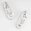 imageStelle Girls Dress Shoes Glitter Princess Shoe Flower Mary Jane Low Heels Party Wedding Prom Footwear for Toddler KidsT13white Glitter