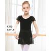 imageStelle Girls Women Ballet Skirt Dance Wrap Skirt Chiffon Toddler Ballet Skirts01black Pull On