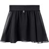 imageStelle Girls Women Ballet Skirt Dance Wrap Skirt Chiffon Toddler Ballet Skirts01black Pull On