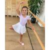 imageStelle Girls Women Ballet Skirt Dance Wrap Skirt Chiffon Toddler Ballet Skirts01white Pull On