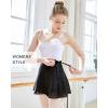 imageStelle Girls Women Ballet Skirt Dance Wrap Skirt Chiffon Toddler Ballet Skirts02black Adjustable Tie