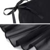 imageStelle Girls Women Ballet Skirt Dance Wrap Skirt Chiffon Toddler Ballet Skirts02black Adjustable Tie