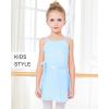 imageStelle Girls Women Ballet Skirt Dance Wrap Skirt Chiffon Toddler Ballet Skirts02blue Adjustable Tie