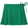 imageStelle Girls Women Ballet Skirt Dance Wrap Skirt Chiffon Toddler Ballet Skirts02green Adjustable Tie