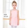 imageStelle Girls Women Ballet Skirt Dance Wrap Skirt Chiffon Toddler Ballet Skirts02pink Adjustable Tie