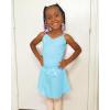 imageStelle Girls Women Ballet Skirt Dance Wrap Skirt Chiffon Toddler Ballet Skirts02pool Blue Adjustable Tie