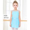 imageStelle Girls Women Ballet Skirt Dance Wrap Skirt Chiffon Toddler Ballet Skirts02pool Blue Adjustable Tie
