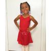 imageStelle Girls Women Ballet Skirt Dance Wrap Skirt Chiffon Toddler Ballet Skirts02red Adjustable Tie