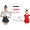 imageStelle Girls Women Ballet Skirt Dance Wrap Skirt Chiffon Toddler Ballet Skirts02red Adjustable Tie