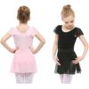 imageStelle Girls Women Ballet Skirt Dance Wrap Skirt Chiffon Toddler Ballet Skirts03blackpinkpull On
