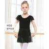 imageStelle Girls Women Ballet Skirt Dance Wrap Skirt Chiffon Toddler Ballet Skirts03blackwhitepull On