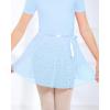 imageStelle Girls Women Ballet Skirt Dance Wrap Skirt Chiffon Toddler Ballet Skirts04blue Shiny Skirtad Tie