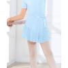 imageStelle Girls Women Ballet Skirt Dance Wrap Skirt Chiffon Toddler Ballet Skirts04blue Shiny Skirtad Tie