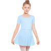 imageStelle Girls Women Ballet Skirt Dance Wrap Skirt Chiffon Toddler Ballet Skirts04blue Shiny Skirtad Tie