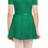 imageStelle Girls Women Ballet Skirt Dance Wrap Skirt Chiffon Toddler Ballet Skirts04green Shiny Skirtad Tie