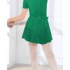 imageStelle Girls Women Ballet Skirt Dance Wrap Skirt Chiffon Toddler Ballet Skirts04green Shiny Skirtad Tie